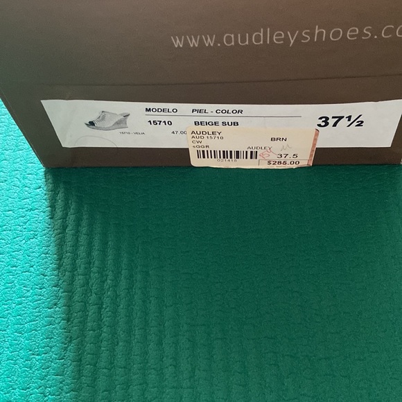 Audley London Tan/Purple/Silver Wicked Gorgeous & Unique Wedges - Eu 37.5 - Picture 8 of 8